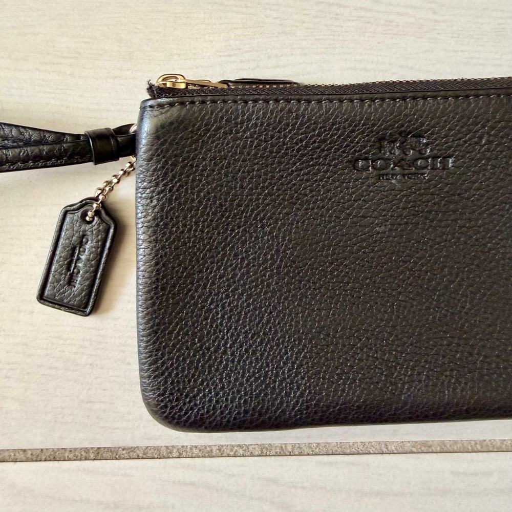 Coach Leather Wristlet